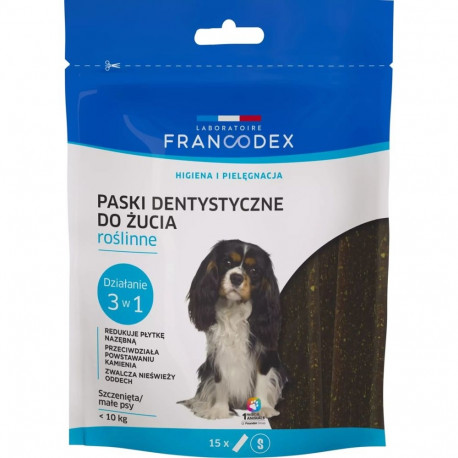 Dental Treat - Francodex Dental Strips S for Small Dogs 15 Pack