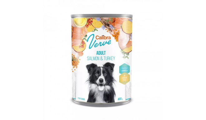 Dog Food - Calibra Verve Adult Salmon & Turkey 400g