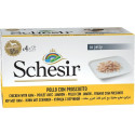 Wet Dog Food - Schesir Chicken with Ham in Jelly 4 x 85g