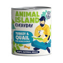 Wet Dog Food - Animal Island Everyday Turkey & Quail 800g Grain-Free