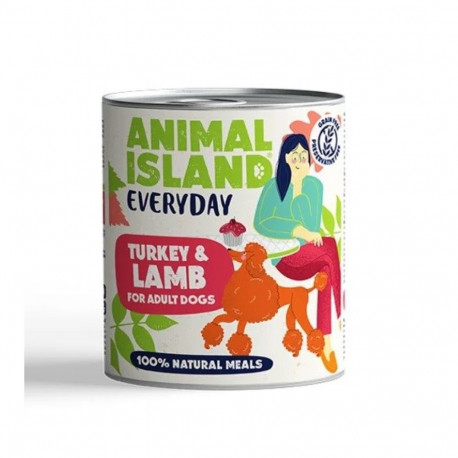 Wet Dog Food - Animal Island Everyday Turkey & Lamb 800g Grain-Free