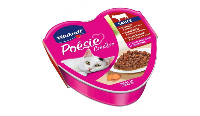 Wet Cat Food - Vitakraft Poésie Creation Sos Beef/cat - 85g