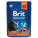 Wet Cat Food - Brit Premium Cat Food Salmon Sterilised 100g