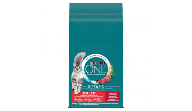 Dry Cat Food - Purina One Sterilcat Beef 9.75kg