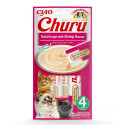Cat Treats - Inaba Churu Tuna Shrimp Flavour 4 X 14g