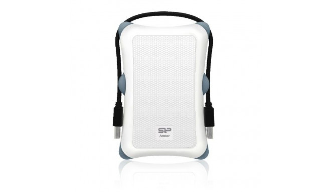 External Hard Drive Enclosure - Silicon Power Armor A30, White