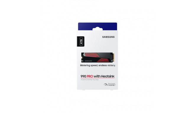 M.2 SSD - Samsung 990 Pro 4TB PCIe 4.0 NVMe V-NAND TLC