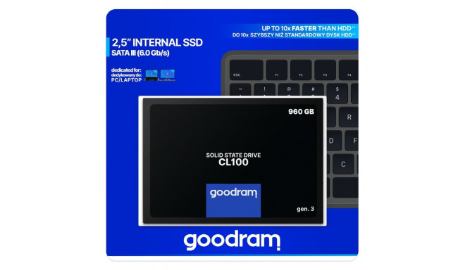 Internal Hard Drive - Goodram Cl100 2.5", Black