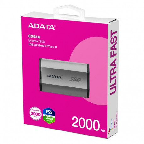 External Hard Drive - Adata Sd810 2TB Black/silver
