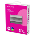 USB Drive - Adata Sd810 500gb Black/silver