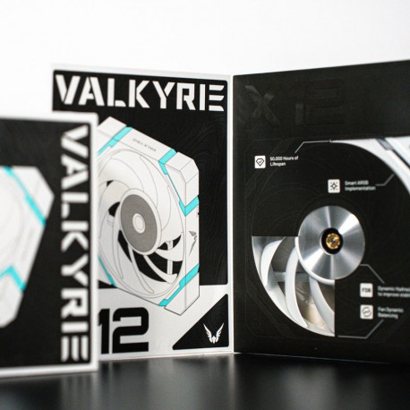 Cooling System - Valkyrie VK-FANX12FB Processor Fan 80 CFM Black