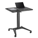 Mobile Laptop Desk - Maclean MC-453 B Pneumatic Height Adjustable Black