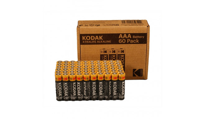 Alkaline Battery - Kodak XTRALIFE AAA 60 Pack Metallic Black