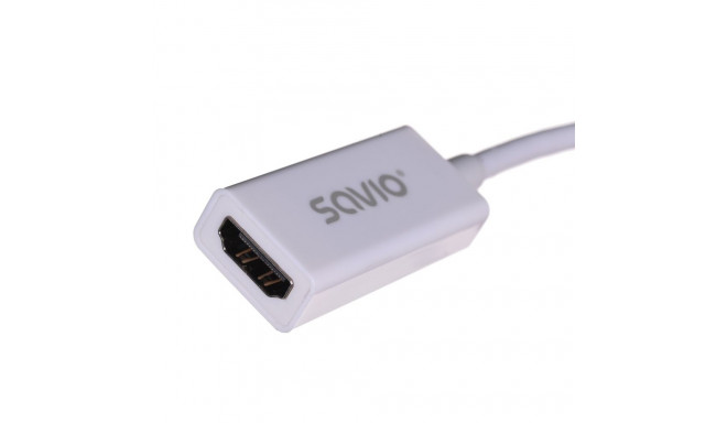 Video Adapter - Savio Cl-57 Mini DisplayPort HDMI Adapter 0.2m White
