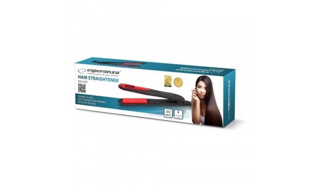 Straightening Iron - Esperanza Ebp004 35w Black/red