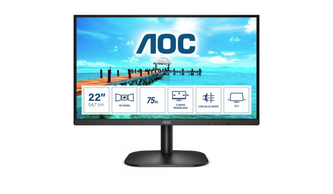 Computer Monitor - Aoc 22b2h/eu 21.5" Full Hd Monitor Black