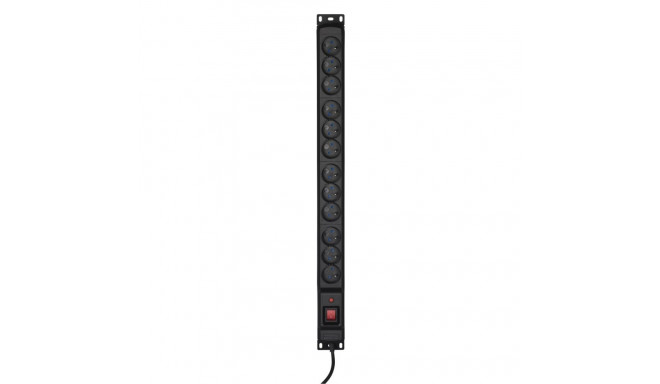 Power Strip - Activejet COMBO 12 Socket 3m Cable 2500W