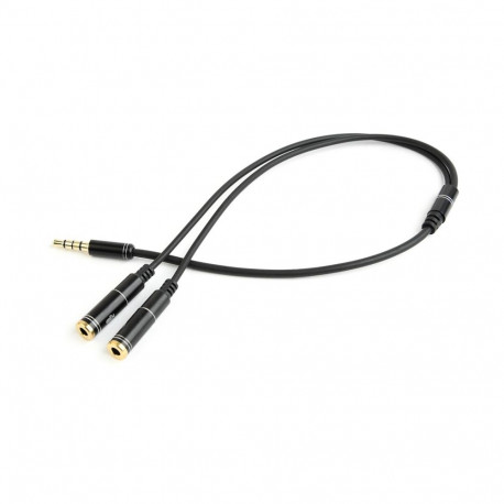 Audio Adapter - Gembird 0.2m 2x3.5mm Black