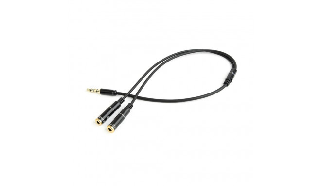 Audio Adapter - Gembird 0.2m 2x3.5mm Black