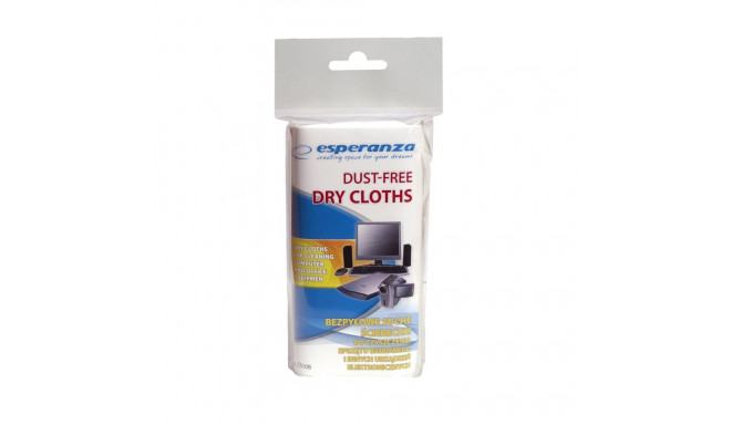 Cleaning Cloth - Esperanza ES108 Dry Dust-Free White