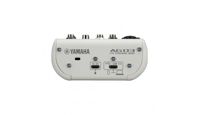 Audio Interface - Yamaha AG03MK2 3 Channels USB Type-C White