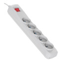 Extension cord - Activejet ACP-5GN 3M SZ 5 AC Outlets Indoor Gray