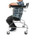 Ergonomic Walker - Adjustable Pulpit Style with 4 Wheels Grey/Black