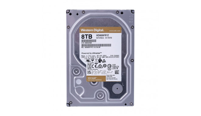 Internal Hard Drive - Western Digital Gold WD8005FRYZ 8TB 7200 RPM