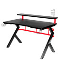 Computer Desk - Huzaro Hero 5.0 Black/red