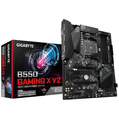 Motherboard - Gigabyte B550 Gaming X V2 Socket Am4 Atx Amd, Black