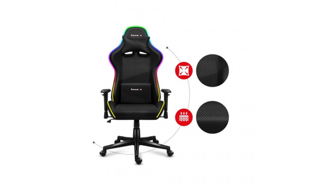 Gaming Chair - Huzaro Force 6.3 RGB Mesh Ergonomic Black