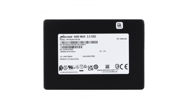 Internal SSD - Micron 5400 Max 3.84tb Sata 2.5"