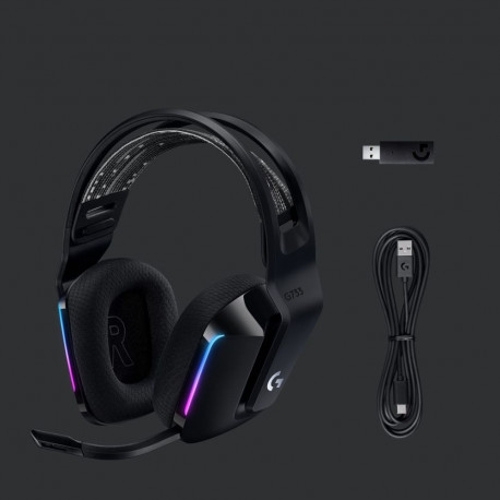 Gaming Headset - Logitech G G733 Wireless RGB Black