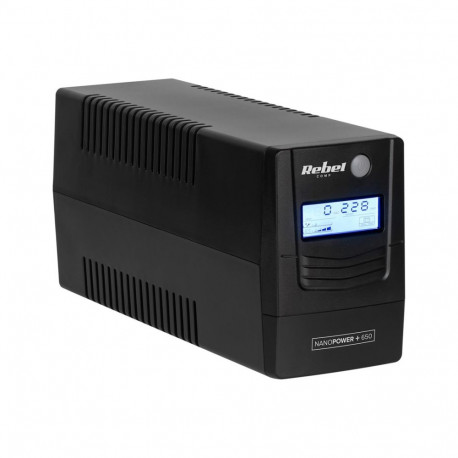 Uninterruptible Power Supply - Rebel Nanopower Plus 650VA Black