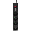 Power Strip - Eaton Protection Strip 4 FR Black