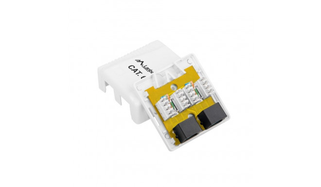 Outlet Box - Lanberg Ou6 8-port Rj-45 Outlet Box White