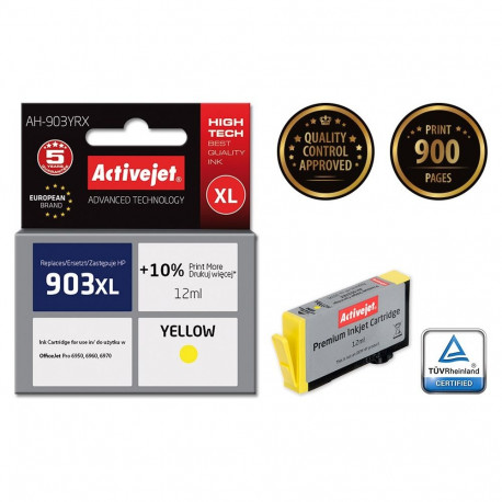 Ink Cartridge - Activejet AH-903YRX 12 ml Yellow