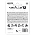 Rechargeable Batteries - everActive Ni-MH R03 AAA 800 mAh Silver Line 2 Pack Rechargeable Batteries - everActive Ni-MH R03 AAA 800 mAh Silver Line 2 Pack