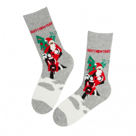 SOKISAHTEL TANNEN hallid jõuluvanaga jõulusokid meestele 446