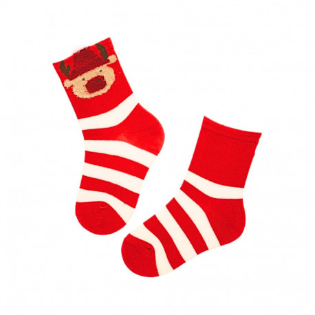SOKISAHTEL LUCIUS triibulised põhjapõdraga jõulusokid lastele 439
