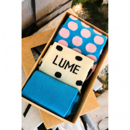 SOKISAHTEL LUMEMEMM meriinovillane kinkekarp 3 sokipaariga 446