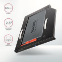 Axagon RSS-CD09 2.5 SSD/HDD caddy into DVD slot 9.5 mm LED ALU interface cards/adapter Internal SATA