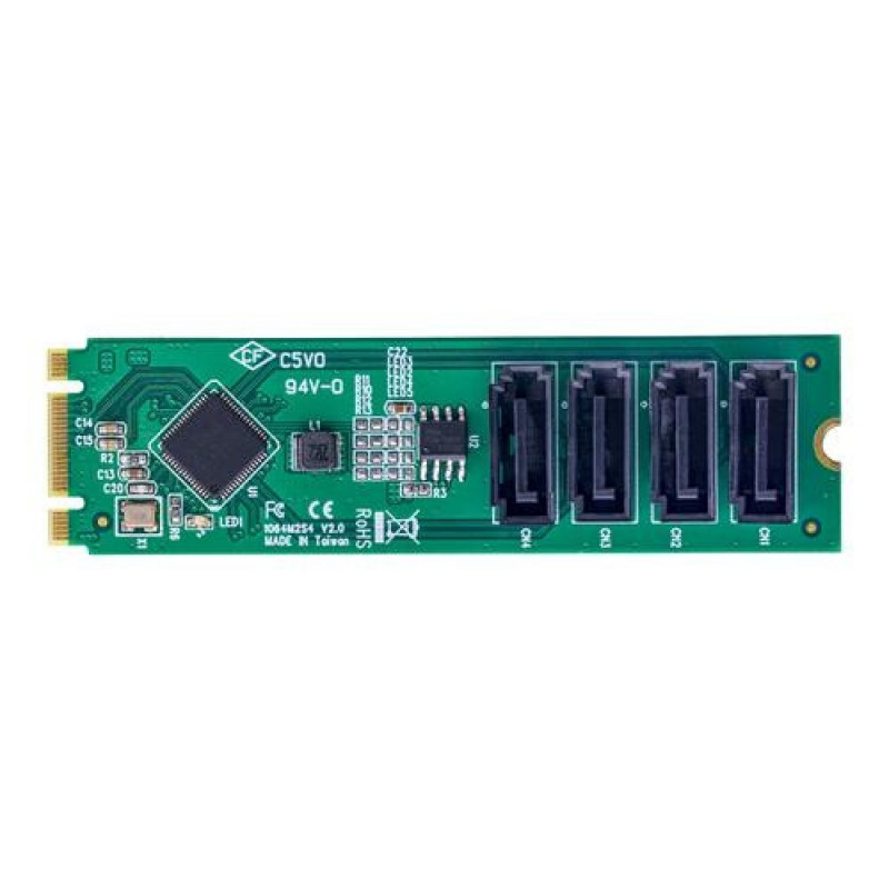 Sata Pcie Ram Expansion Card 4-Port To SATA Adapter Card, PCIe To SATA