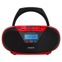 Aiwa BBTU-400RD portable stereo system Analog &amp; digital 6 W FM Red MP3 playback