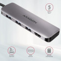 Axagon HMC-HCR3A 3x USB-A+ HDMI+ SD/microSD USB-C 3.2 Gen 1 hub 20cm Wired USB 3.2 Gen 1 (3.1 Gen 1)