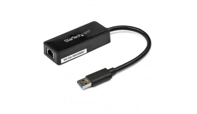 StarTech.com USB 3.0 to Gigabit Ethernet Adapter NIC w/ USB Port - Black