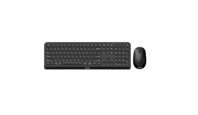 Philips 4000 series SPT6407B/31 keyboard Mouse included Universal RF Wireless + Bluetooth QWERTY Eng