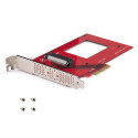 StarTech.com U.3 to PCIe Adapter Card, PCIe 4.0 x4 Adapter For 2.5&quot; U.3 NVMe SSDs, SFF-TA-1