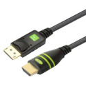 Techly DisplayPort to HDMI Cable Converter 1 m ICOC DSP-H-010