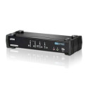 ATEN 4-Port USB DVI Dual Link KVM Switch with Audio &amp; USB 2.0 Hub (KVM cables included)